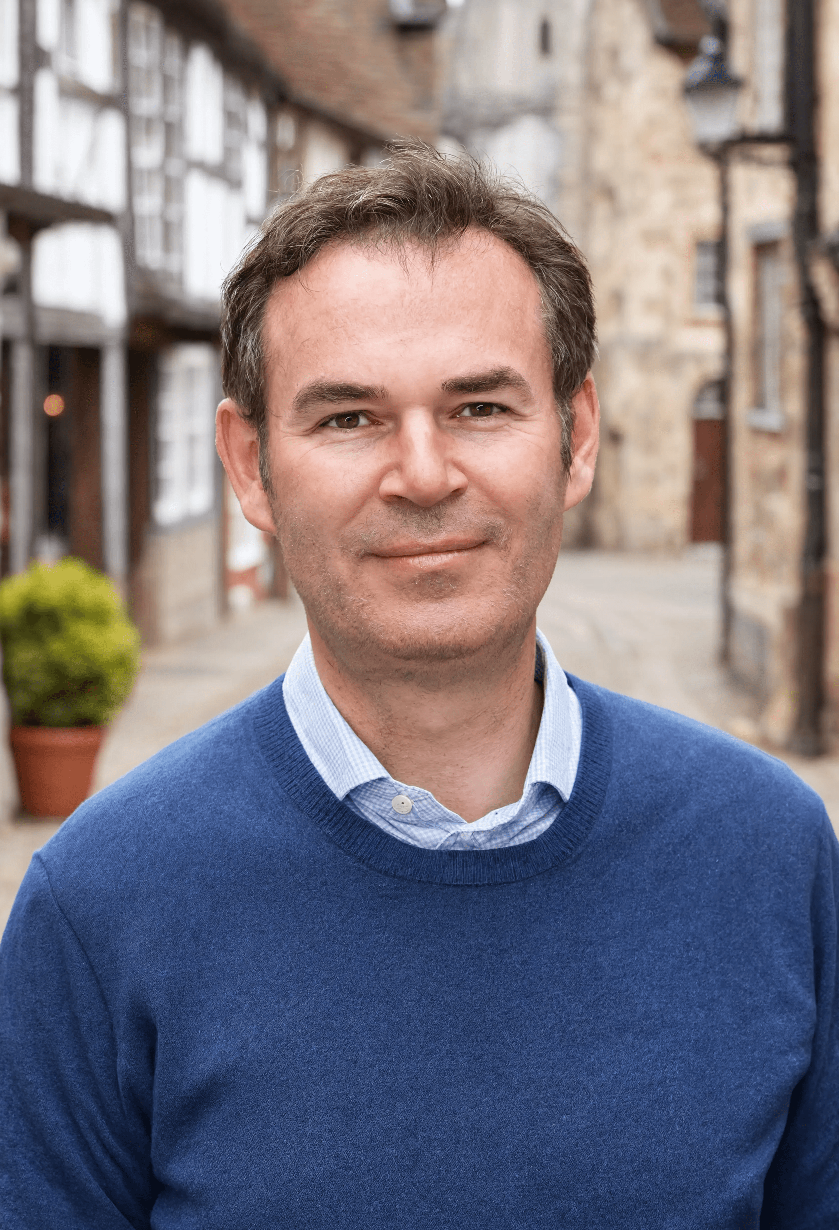 David Seddon in Congleton town centre